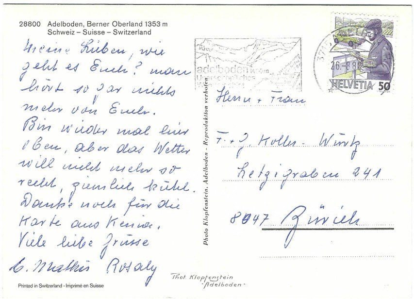 Cartoline postali: AK Adelboden, Berner Oberland - 9 Bilder – Usato da Rheinfelden venduto da wil_m7gh 1