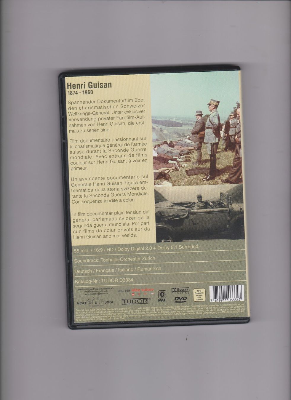 Tutti i DVDs: DVD Le Général Henri Guisan documentaire – Usato da Bex venduto da Canouille 1