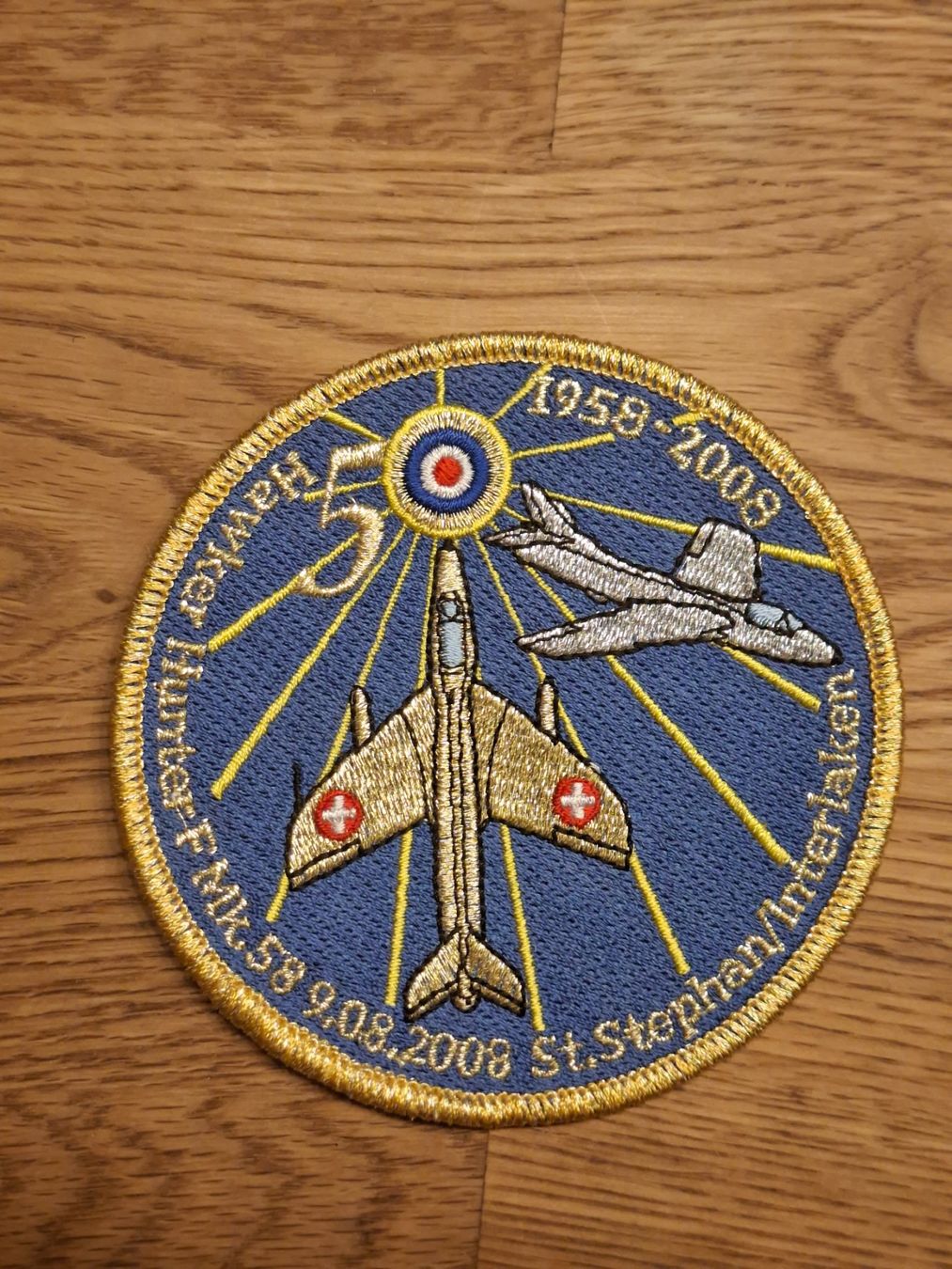 Schweizer Armee Patches: Badge Hawker Hunter Swiss – Gebraucht aus Matten b. Interl von WilliWilson