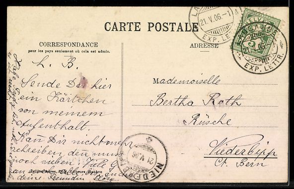 Cartoline postali: AK Lausanne, L`université – Usato da Berlin venduto da bartko-reher 1