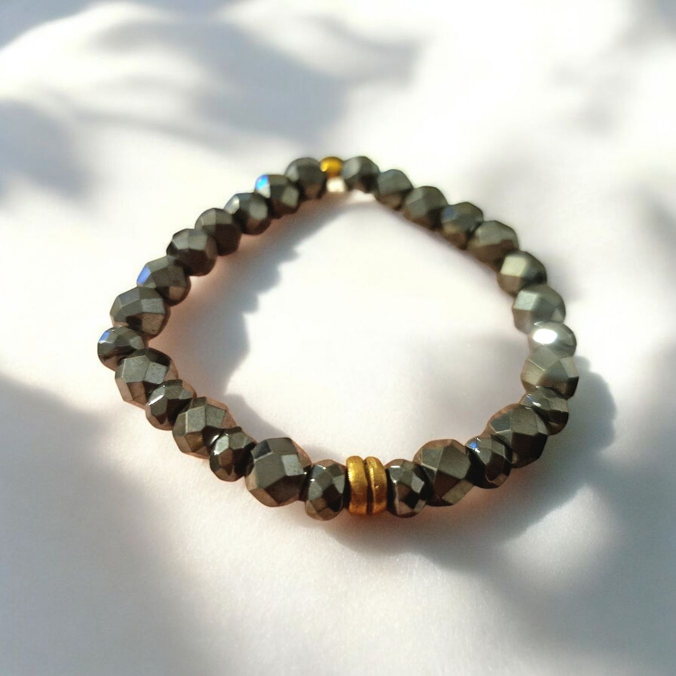Bracciali & Braccialetti: Funkelndes Armband Hämatit & Bronze – Nuovo e nell'imballaggio originale da Aarau venduto da Schmuckhoehle_MD 9