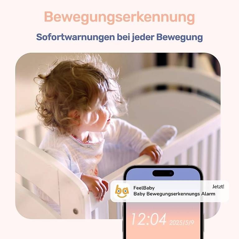 Babyphone: jeeber Babyphone mit 2 Kamera 2K mit 4" Farbdisplay 500m – Nuovo (secondo la descrizione) da Kreuzlingen venduto da Best-Deal-Oase 1
