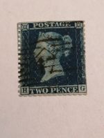 Two Pence Blue 1855 