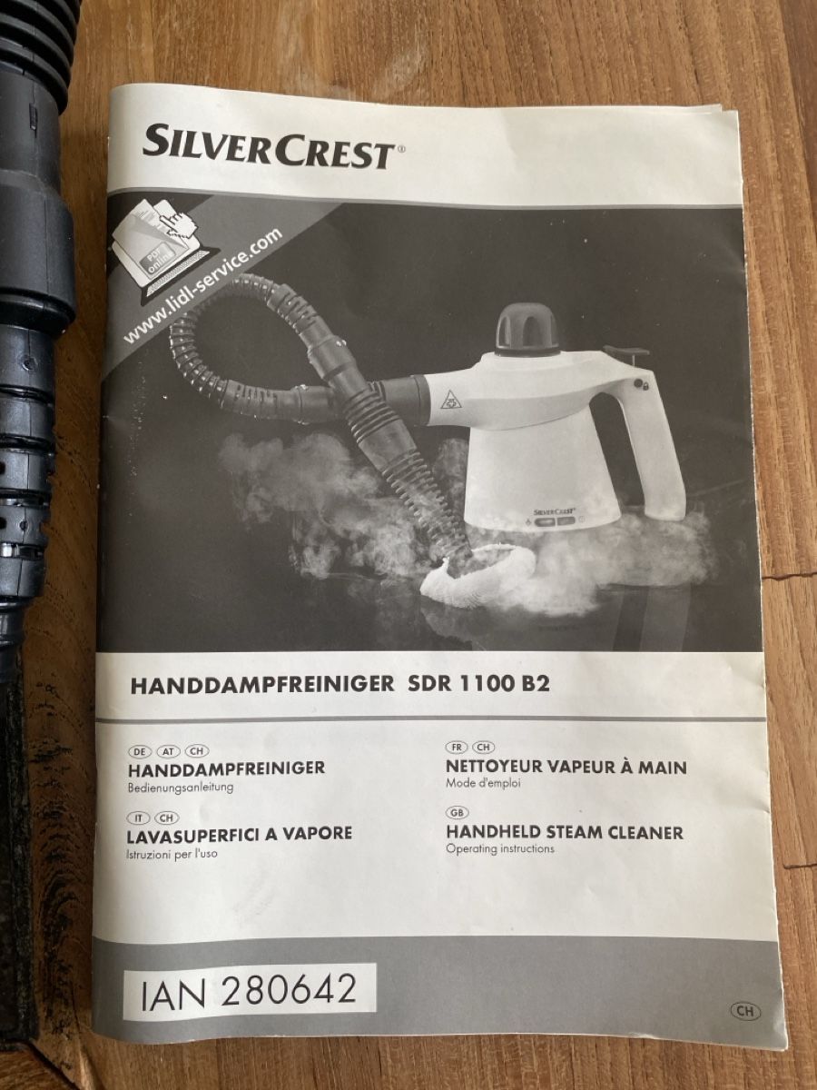 SilverCrest Pulitori a vapore: SilverCrest Hand Dampfreiniger SDR 1100 B2 neuwertig – Usato da Mörschwil venduto da Marcel4201 1