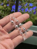 Boucles d'oreilles faits main ( Cristal de roche) 