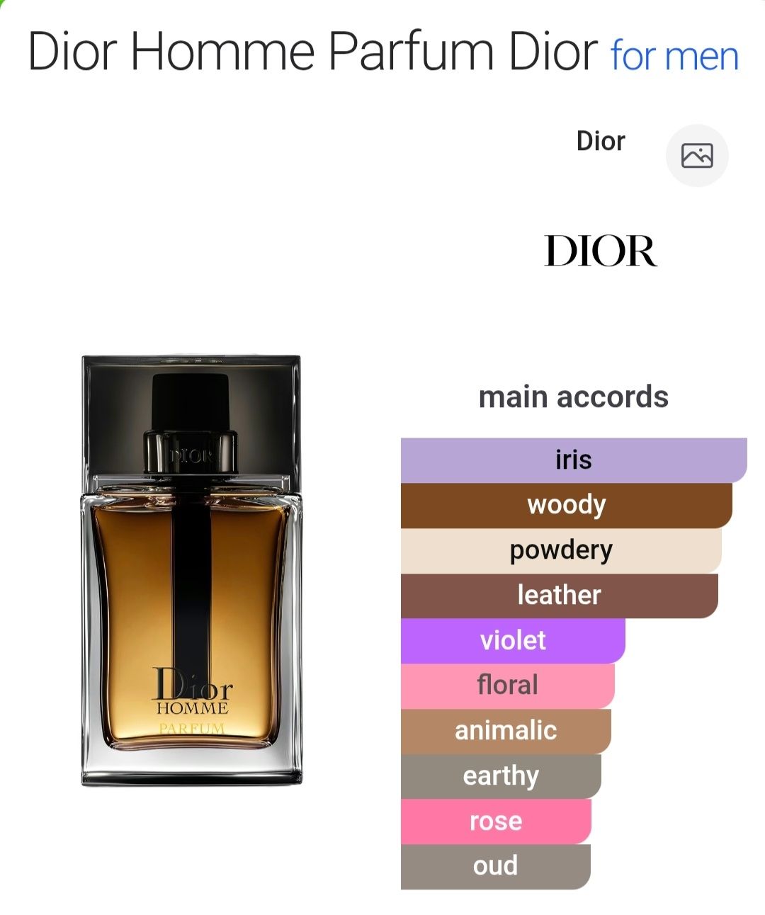 Dior Profumi & Eau de Toilette: Dior Homme Intense  – Nuovo (secondo la descrizione) da Utzigen venduto da DRAGONY23 2