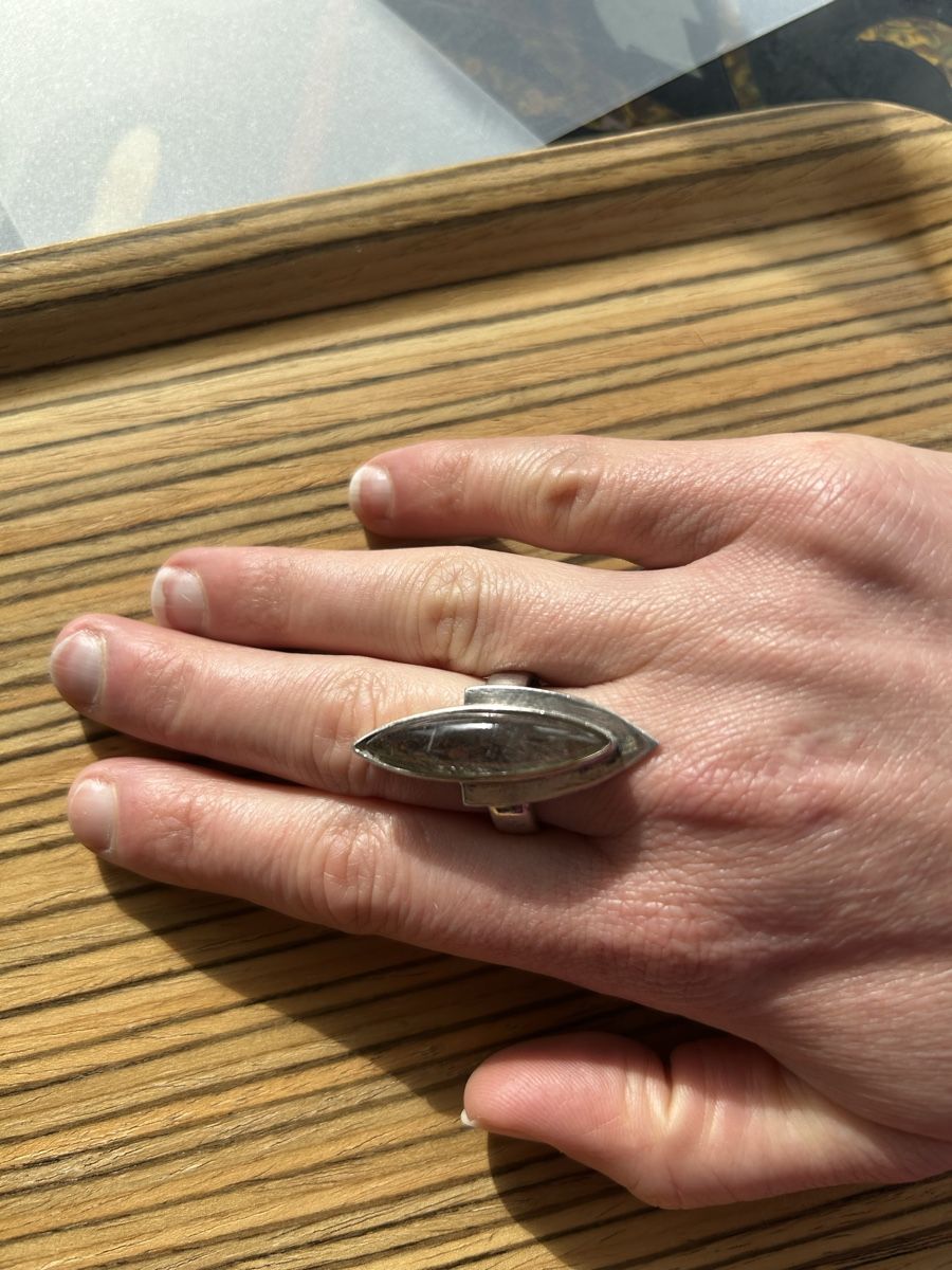 Anelli: Silberring mit Rutilquarz, Grösse 58 – Usato da Birsfelden venduto da Exclusivity 2