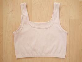 Damen Top Bustier Gr. M Weiss  bauchfrei