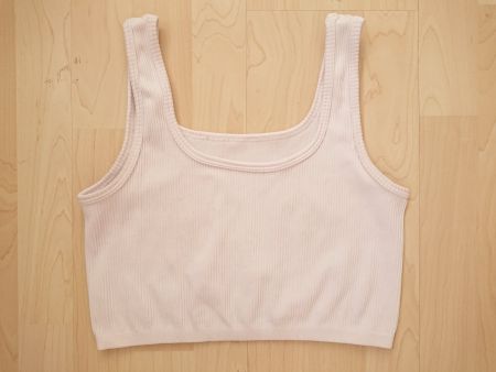 Damen Top Bustier Gr. M Weiss  bauchfrei