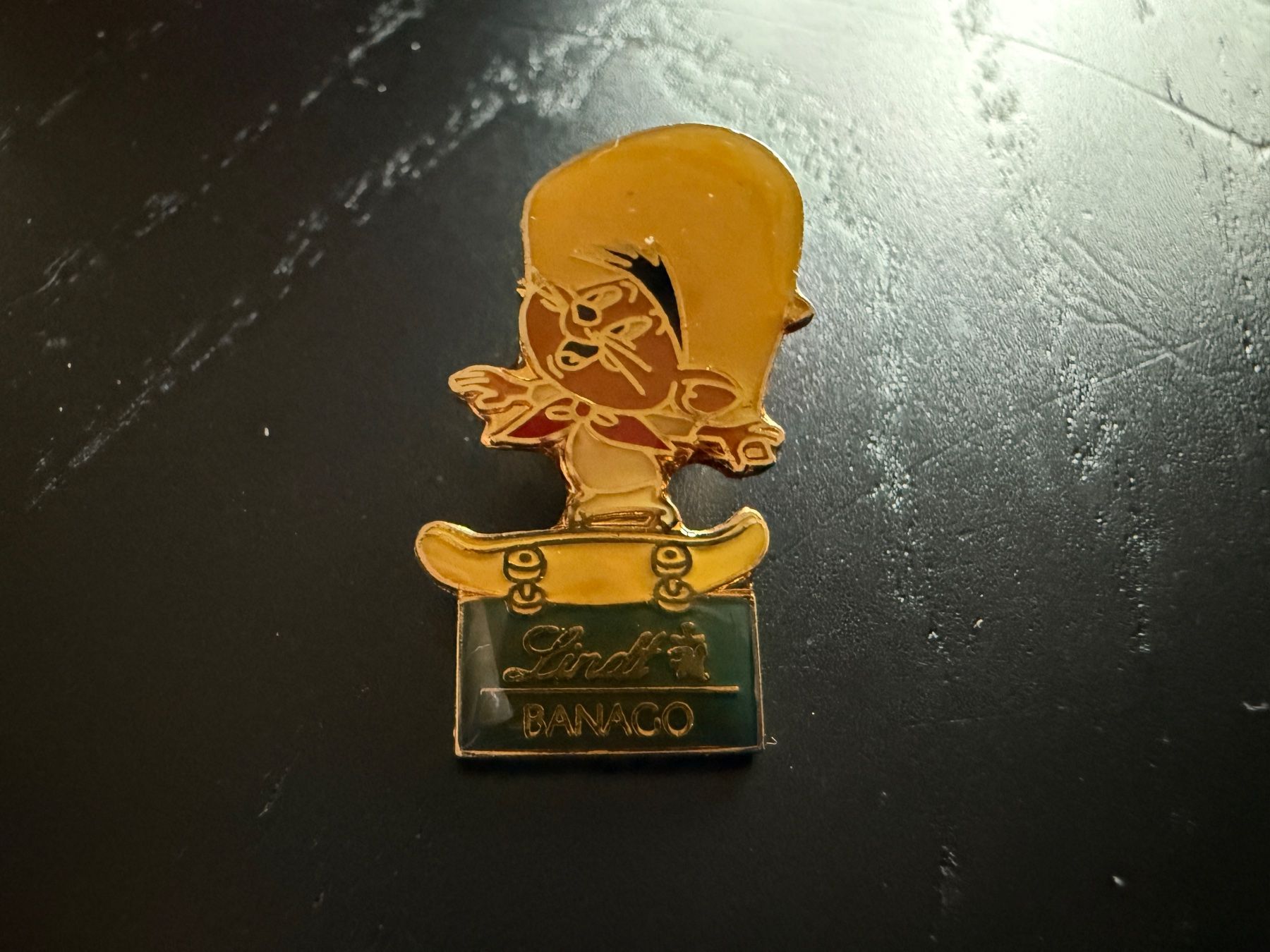 Lindt Banaco Tweety Pin Warner Bros 1992 Anstecker Rarität (Gebraucht