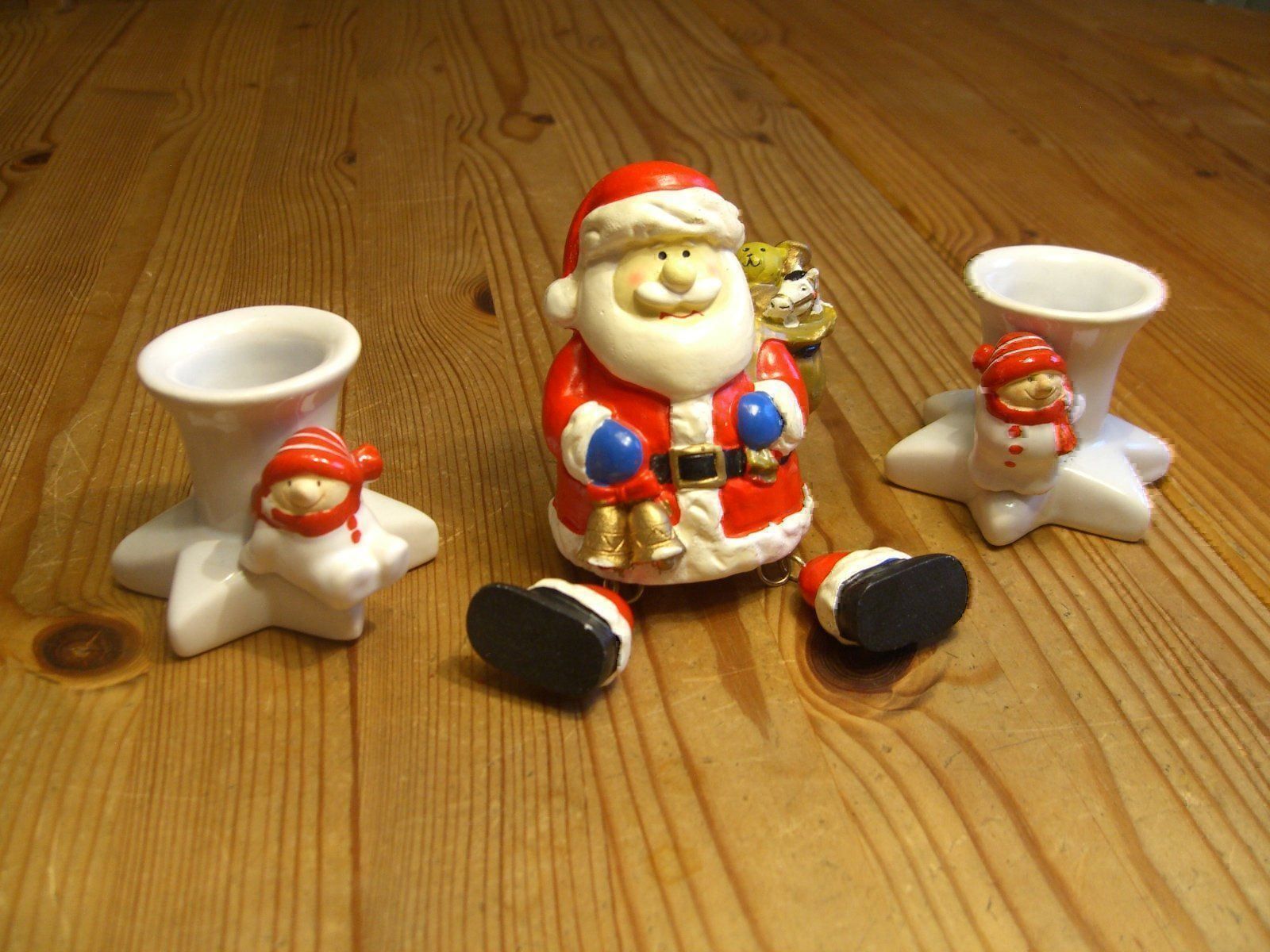 Portacandele: Kantenhocker Schneemann+ 2 Kerzenständer – Nuovo (secondo la descrizione) da Winterthur venduto da Ghandi5 1