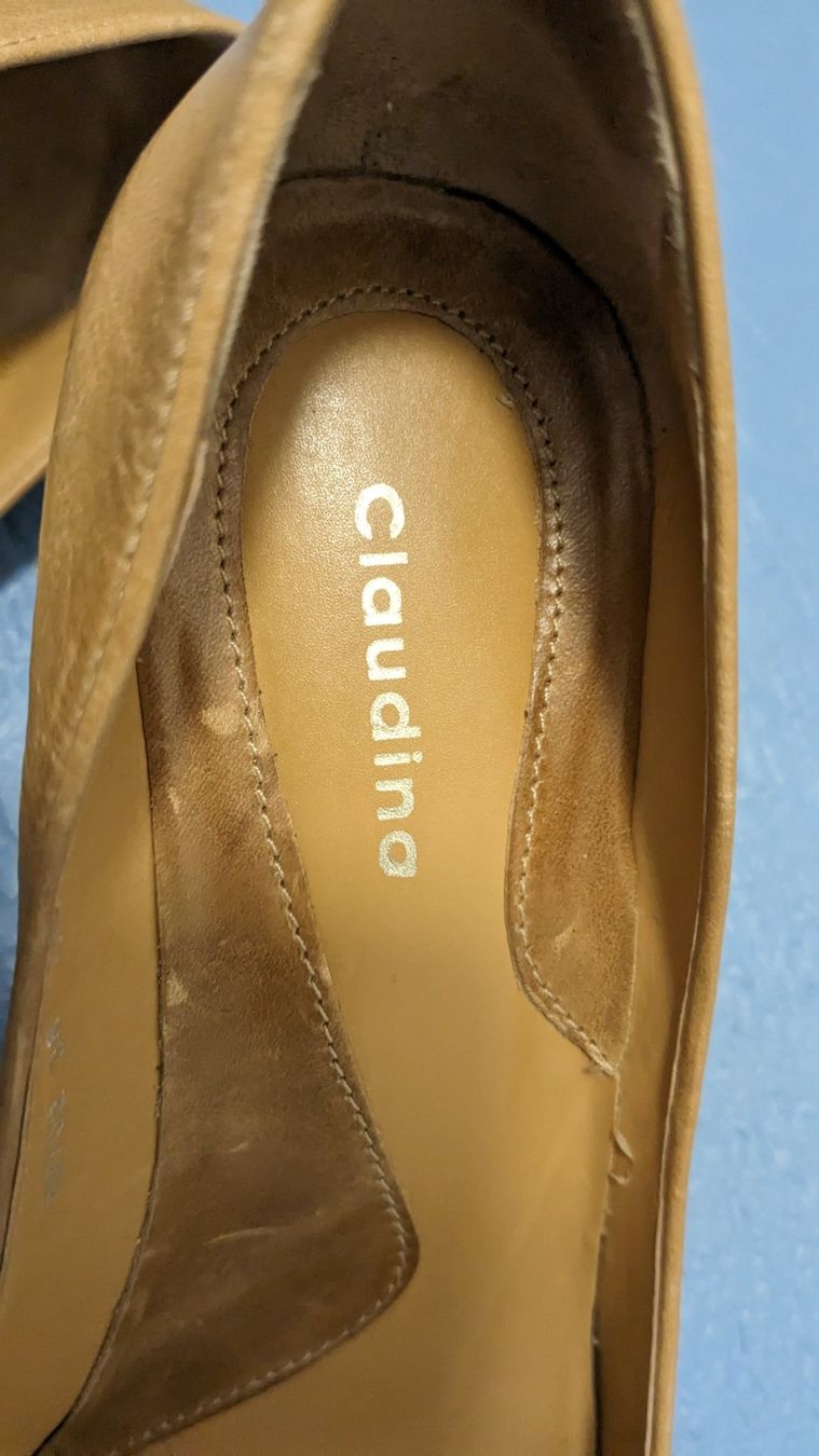 Scarpe da donna: Wunderschöner Claudina High Heel - Gr. 38 - Camel – Usato da Staufen venduto da Fleby84 3