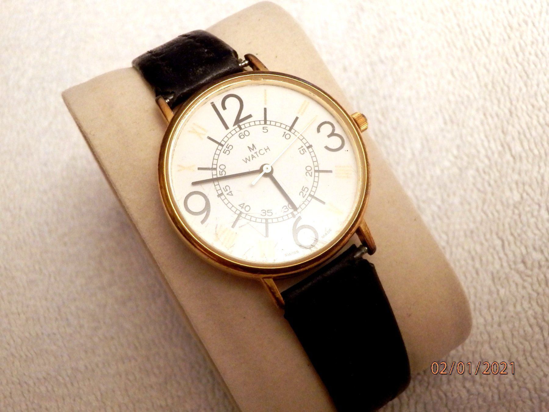 Mondaine Uhren: M-Watch, Mondain, Herren, Quartz, 34mm – Gebraucht aus Ueberstorf von dinbau 2