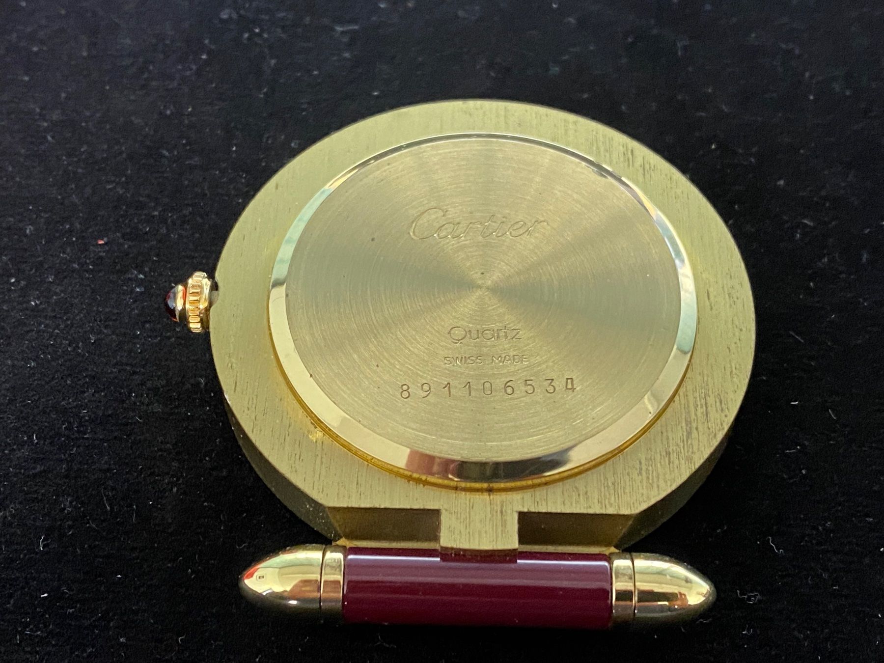 Cartier Sveglie: Cartier Ronde Reisewecker – Usato da Bettlach venduto da pet_mdj2 1
