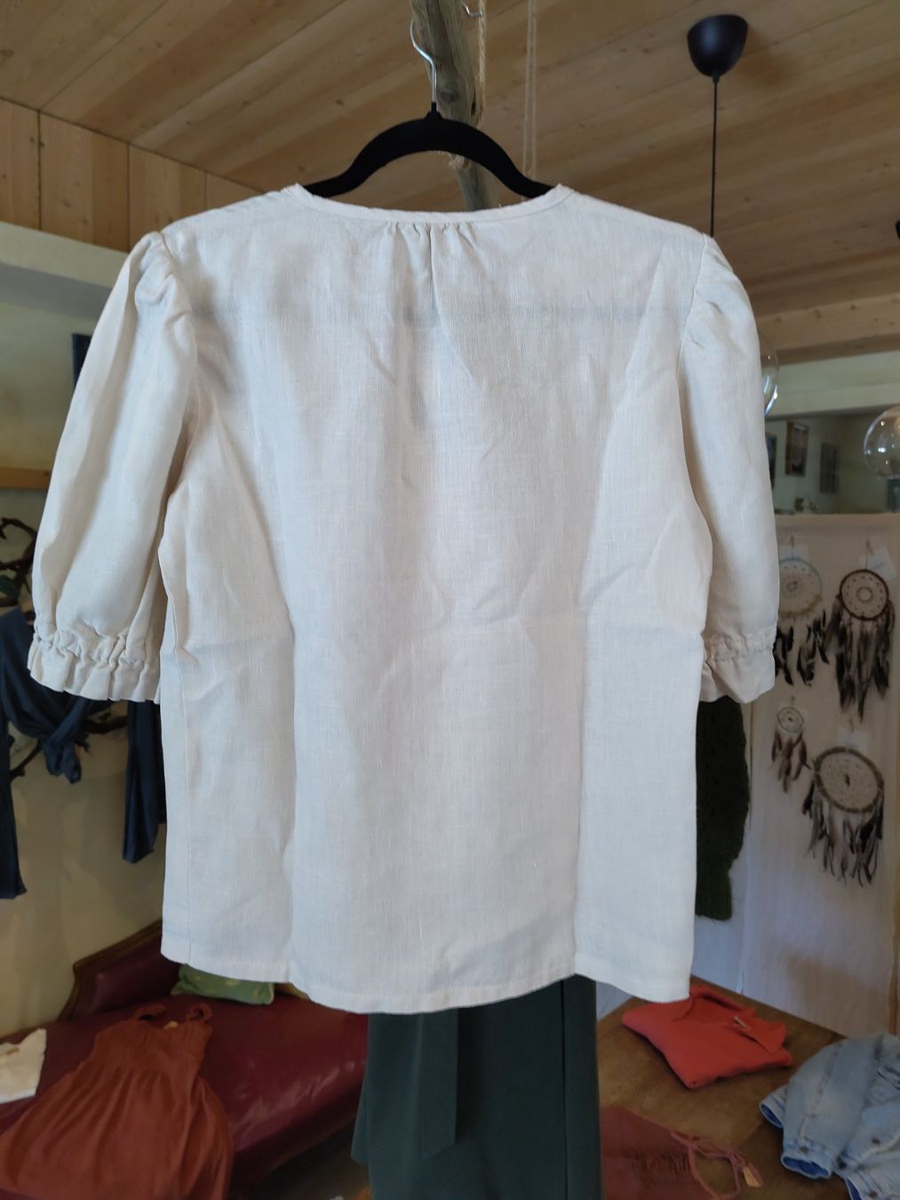 Camicette: Line Handmade Studio bluse creme-weiss S-M – Nuovo (secondo la descrizione) da Losone venduto da ell_nora89 1