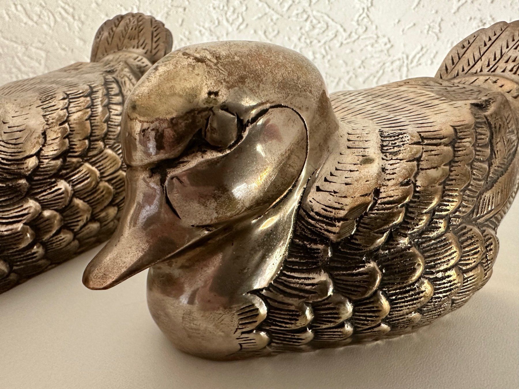 Figuren: Vintage Messing Enten Figuren 2er Set Deko Mid Century – Gebraucht aus Abtwil AG von MaVo.0710 3