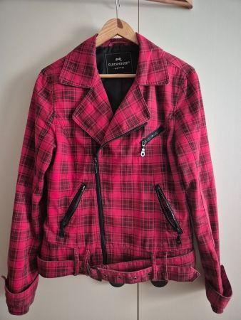 Jacke Tartan Rot Gr. L