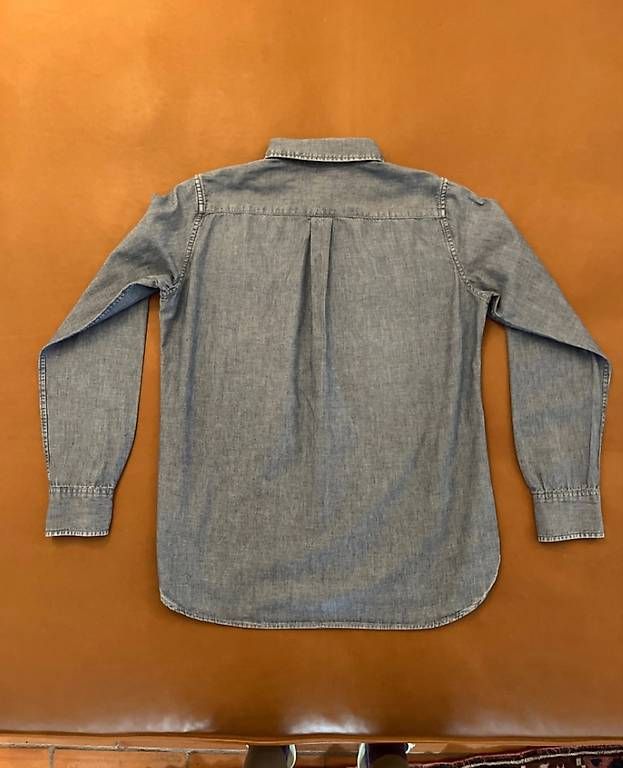 Muji Hemdjacke Herren Beige MUJI Camicia Jeans Donna Taglia S