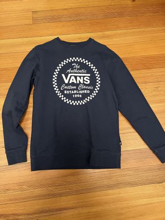 Vans Klassiker: Marineblauer Pulli in Größe XS (Oversized)