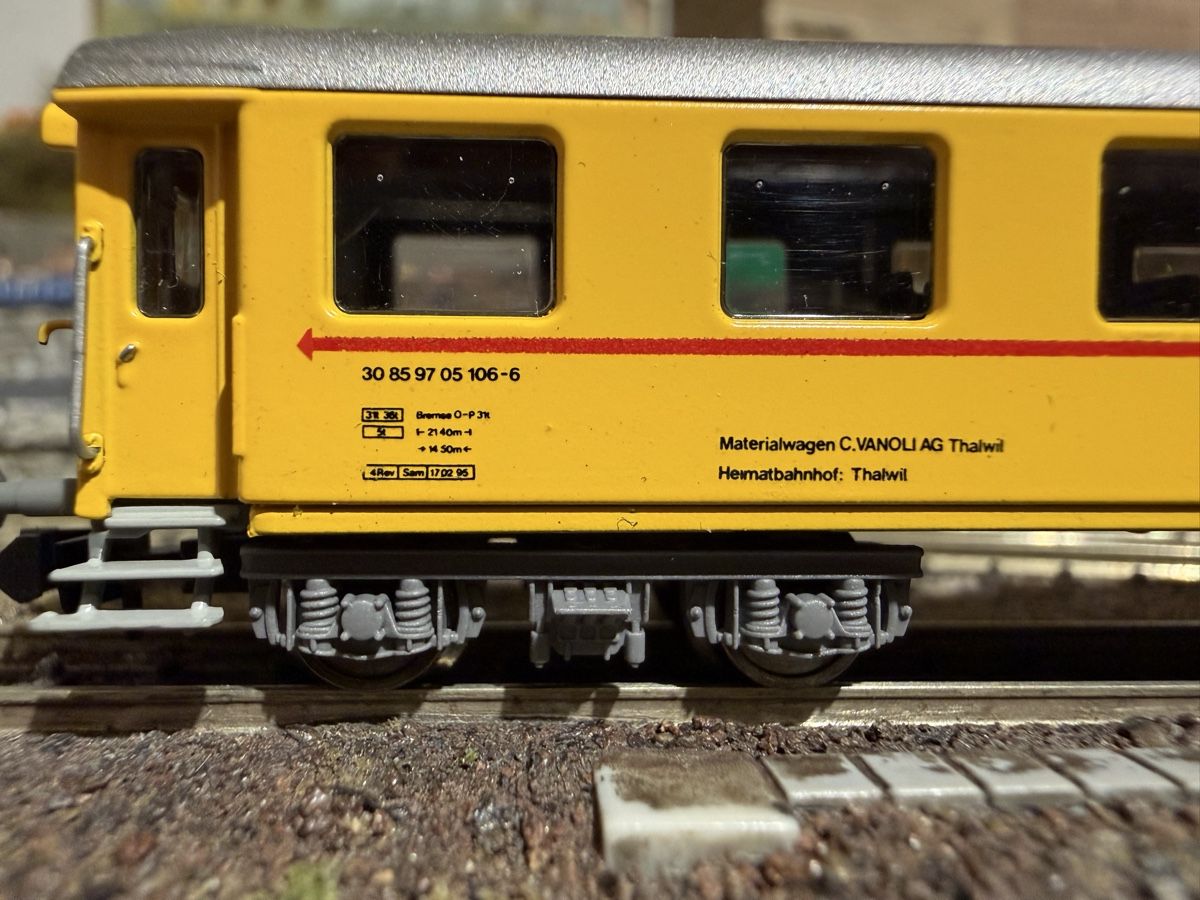 Wabu Modelleisenbahnen: Wabu Spur N Vanoli Materialwagen – Neu (gemäss Beschreibung) aus Pfäffikon ZH von HR89 5