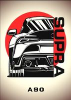 Toyota  Supra A90 Leinwandbild 50x70cm NEU