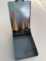 HSS Stufenbohrer-Set 3teilig TiN 3-Flächenschaft 1 Set, NEU