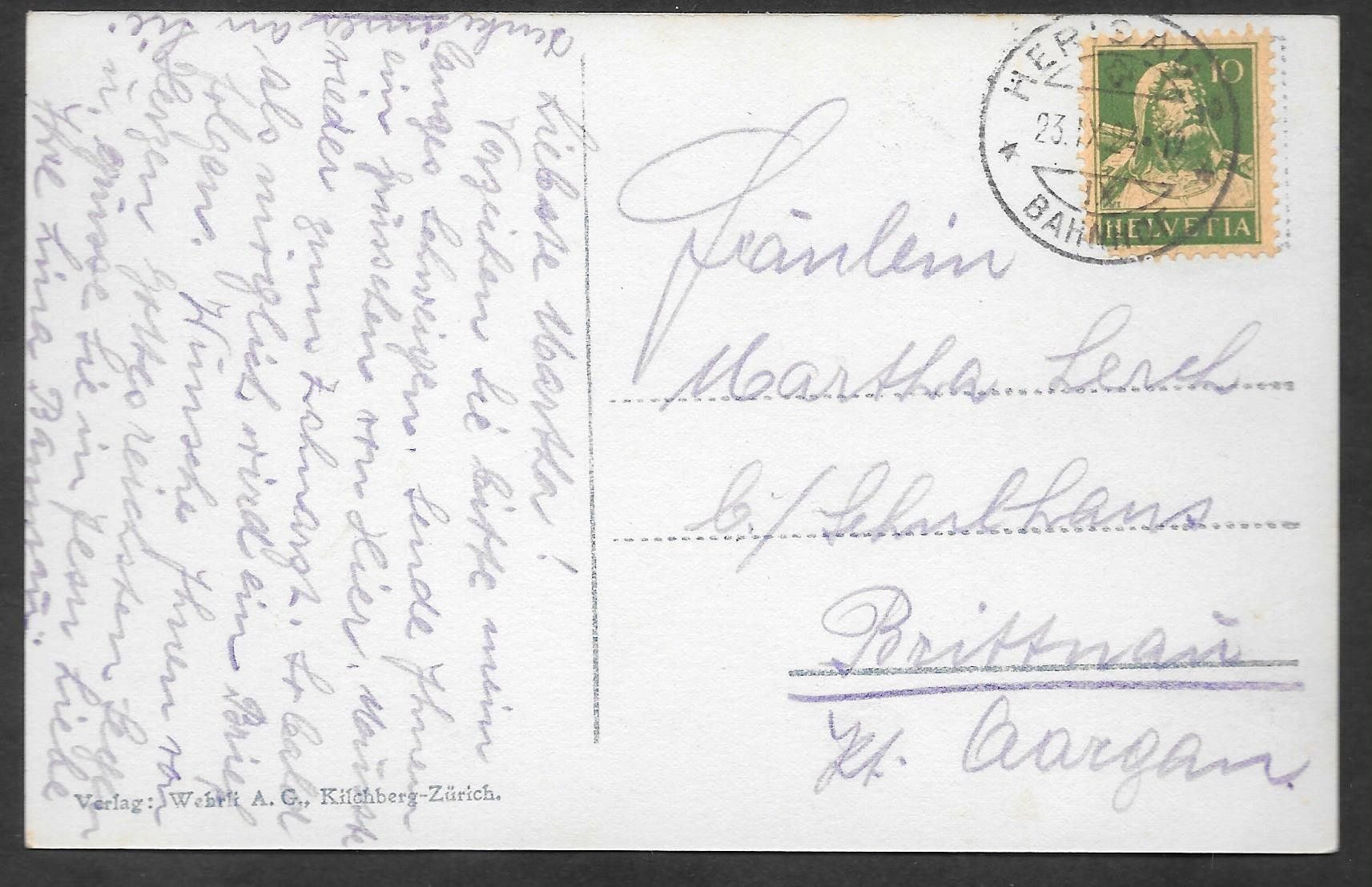 Cartoline postali: Herisau Teilansicht – Usato da Olten venduto da clotaldi 1