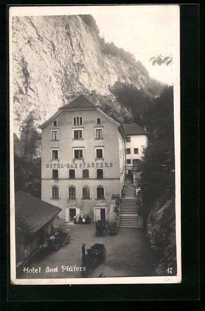 Cartoline postali: AK Ragaz, Hotel Bad Pfäfers – Usato da Berlin venduto da bartko-reher