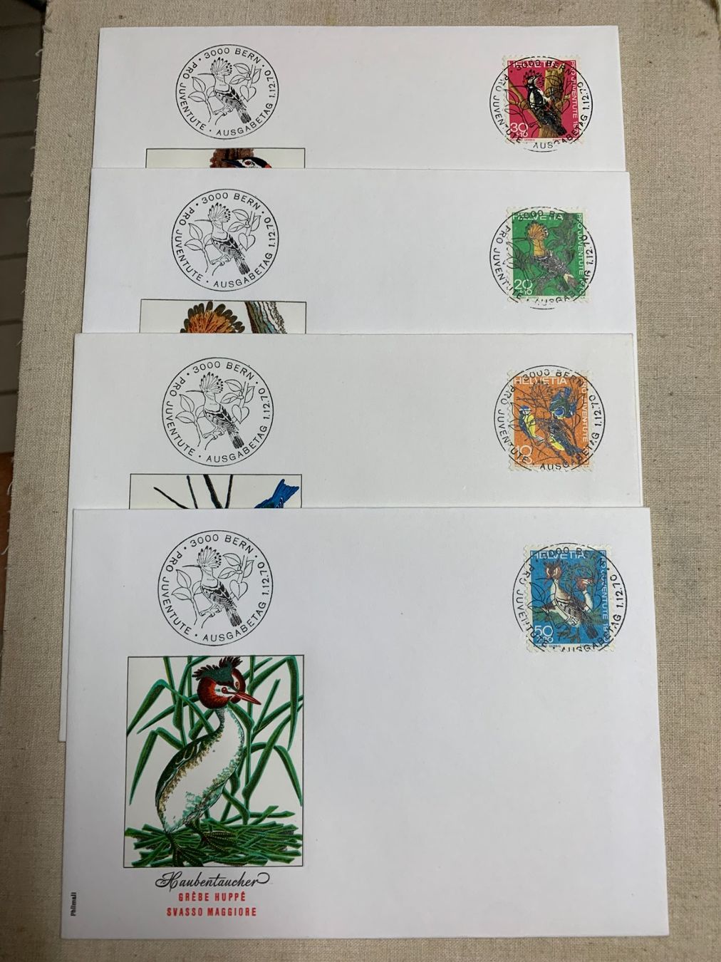 Alle Briefmarken: Pro Juventute FDC - 1970 – Gebraucht aus Sorengo von 74in