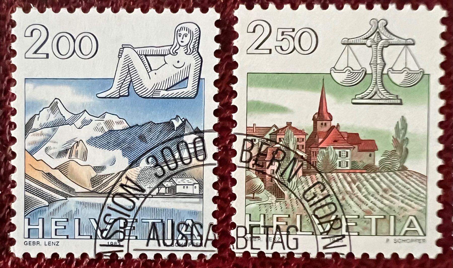 Tutti i francobolli: Tierkreiszeichen 1982 - 1986 Serie ET Eckstempel – Usato da Endingen venduto da haifu 1