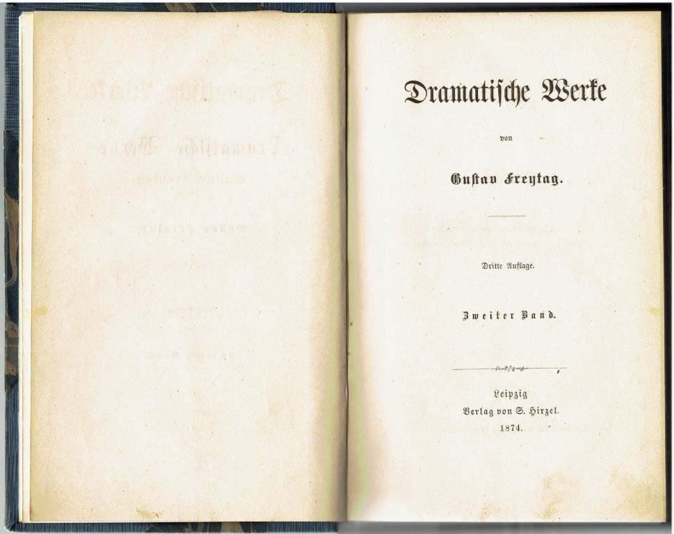 Livres: Gustav Freytag - Dramatische Werke 1890 – D'occasion à Flims - Dorf par Stagediver 3