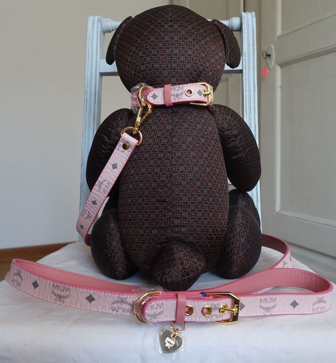Halsband Und Leine Set Fr Welpen & Kleine Hunde  Rosa 1,2m Leine Mit  Verstellbarem Halsband, Pink Design
