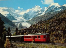 PONTRESINA Berninabahn bei Morteratsch