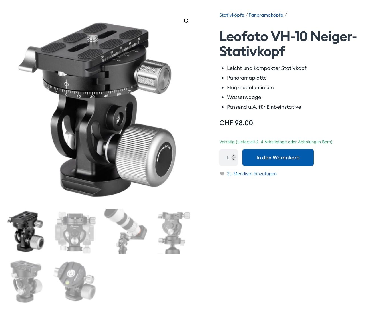 Leofoto Trépieds & Accessoires: Leofoto Einbein Stativ – D'occasion à Corpataux par paco4700 1
