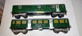 HAG Spur 0 SBB Personenwagen C4 9671 & Gepäckwagen F4 18902