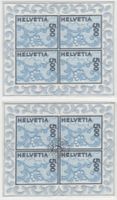2000 NABA 2000 St.Gallen Strickerblock 1 gest.+1 xpostfrisch