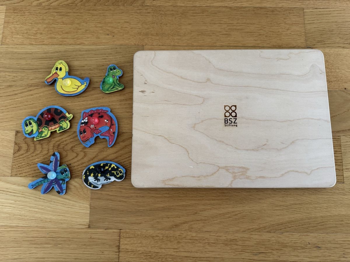 Puzzle: Holz Puzzle mit 6 Teilen, Teich - BSZ Stiftung – Nuovo (secondo la descrizione) da Zürich venduto da wtpooh 2