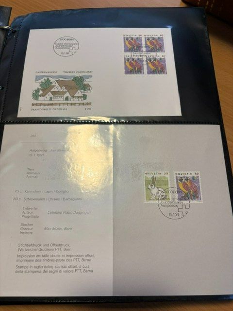 Alle Briefmarken: Suisse 1991 - Collection complète – Neu (gemäss Beschreibung) aus Palézieux von MyriamEdward 1