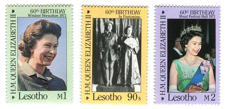Tutti i francobolli: Briefmarken "Königin Elisabeth II". Lesotho – Nuovo e nell'imballaggio originale da Basel venduto da Butsch5