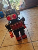 Retro Blech-Roboter mit blinkenden Lichtern, Rarität 🤖.