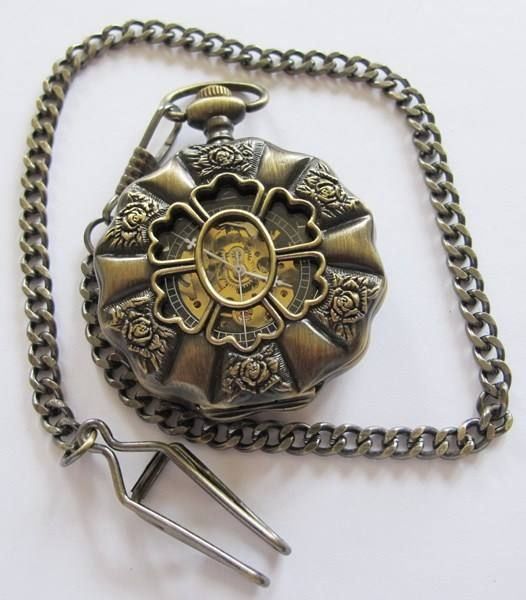 Uhren: Steampunk Skeleton Taschenuhr Handaufzug – Neu (gemäss Beschreibung) aus Schwanden GL von UHRKNALL