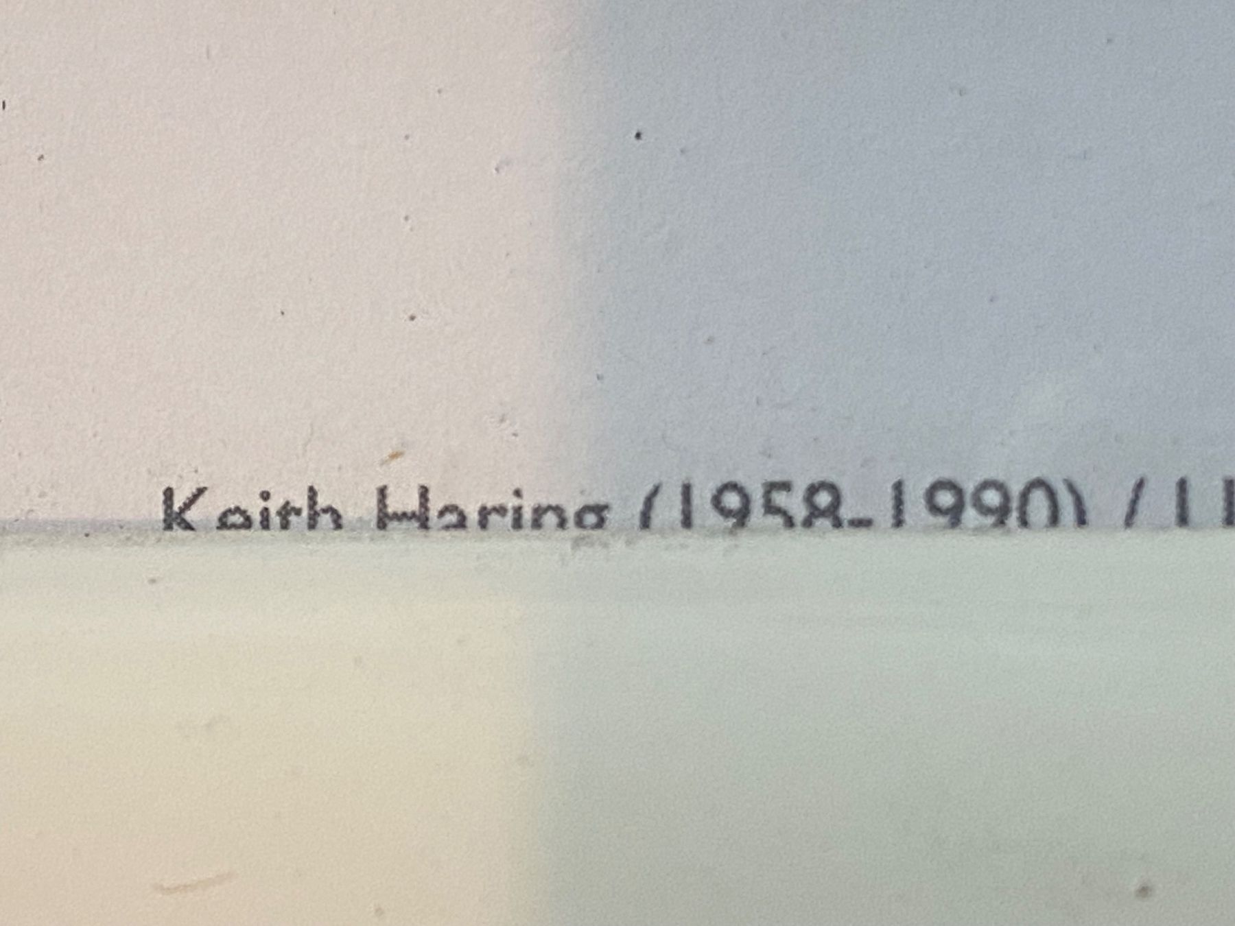 Foto & Immagini: Plakat Keith Haring 1991 mit bemaltem Rahmen – Usato da solothurn venduto da soko75 4