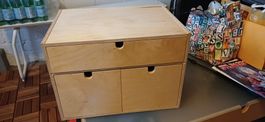 Holzschubladenbox natur