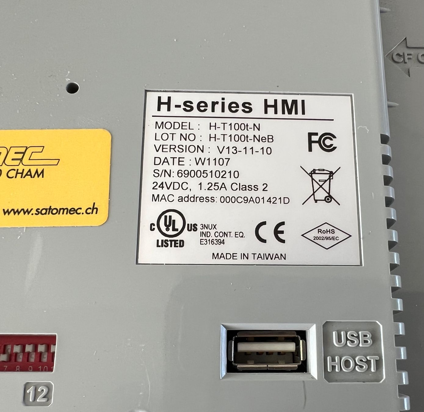 Sistema di controllo: Beijer Panel H-T100t-N – Usato da Romanshorn venduto da DonRicardoo 2