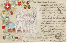 Helvetia 3 Eidgenossen 1900 Rütlischwur.