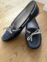 Geox Mokassins Gr. 37 dunkelblau Leder top Zustand Sommer