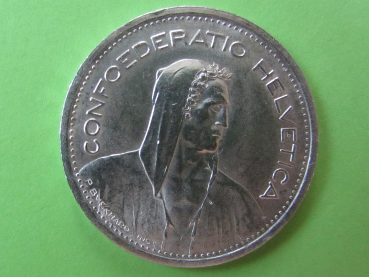 Alle Münzen: 5 Franken Münze Silber 0.835, 1954 – Gebraucht aus Malters von Hausi88 1