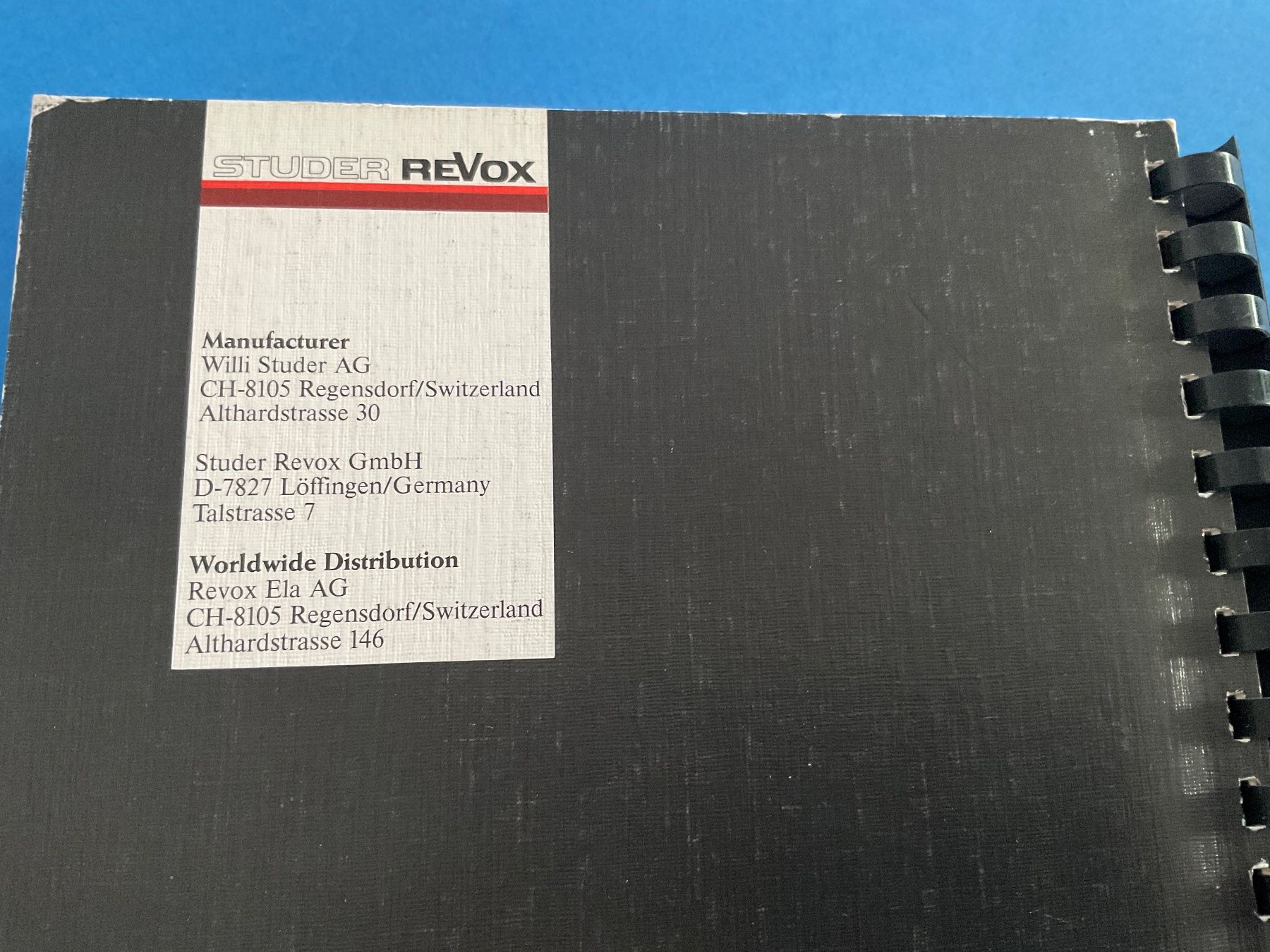 Revox Bandmaschinen: ReVox C 270 Schaltungssammlung – Gebraucht aus Langenthal von RronJora 3