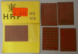 HRF 105 B Aufsetz-Ziffern Messing 0–9, 1 Satz ist Neu in OvP