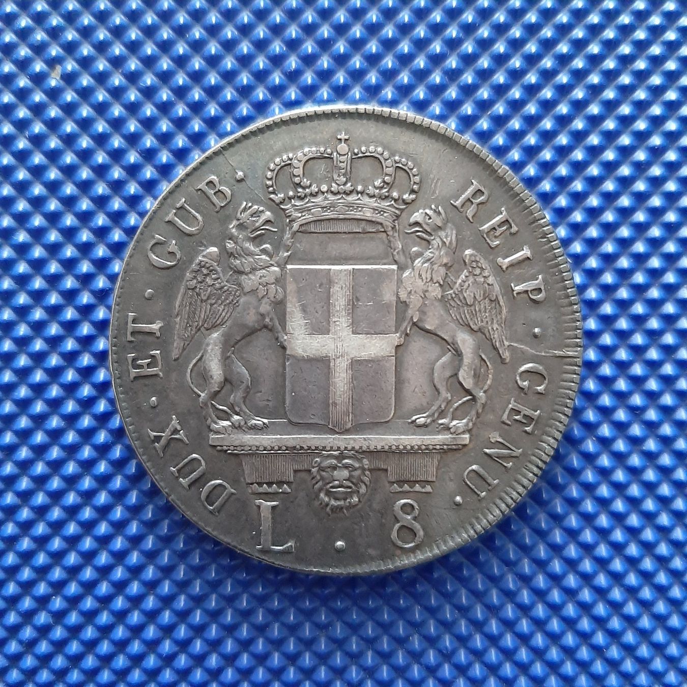 Alle Münzen: 8 Lire 1796 – Gebraucht aus Carouge GE von cecob0909 1